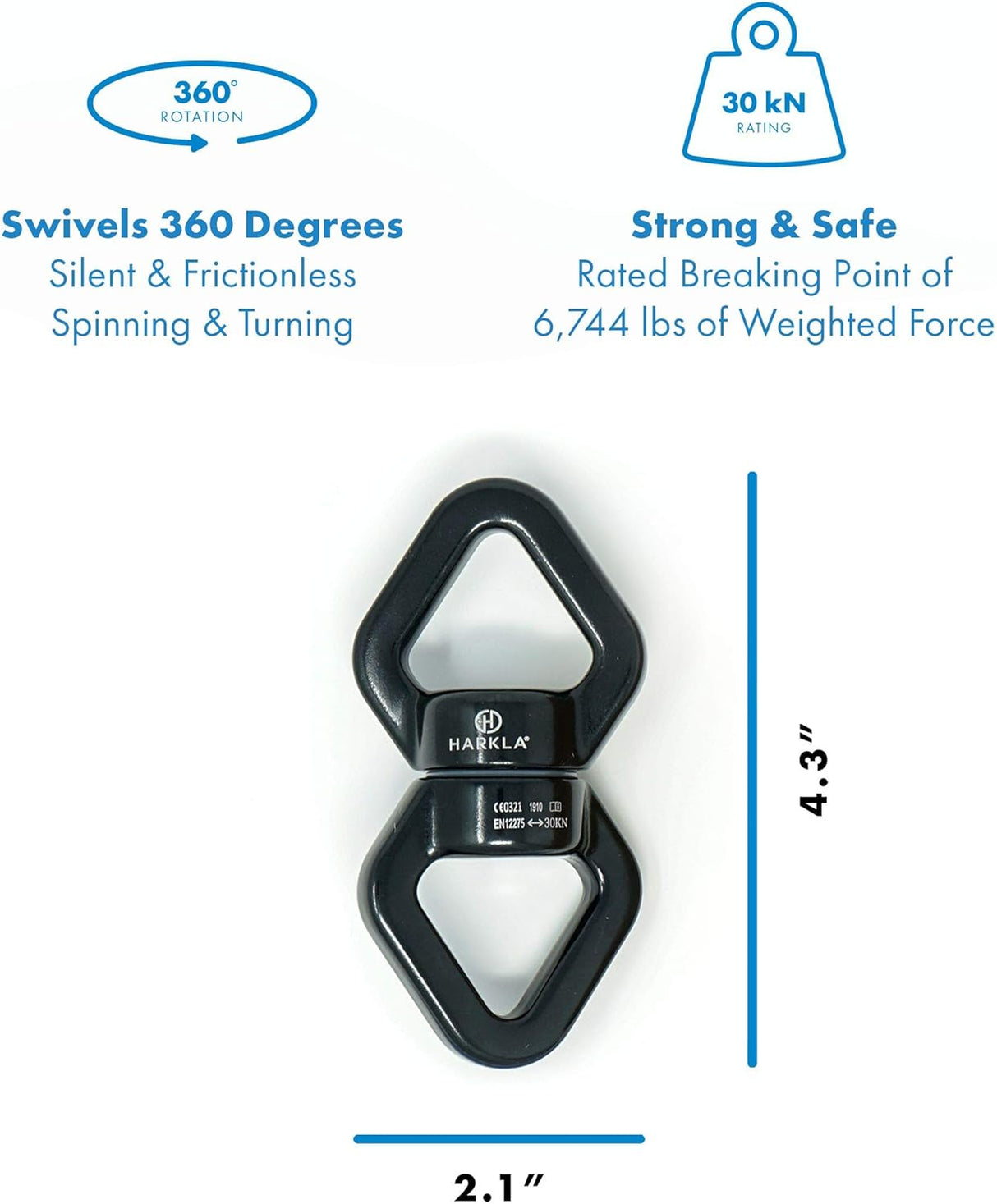 Harkla Compression Sensory Swing & Swivel for Kids & Adults