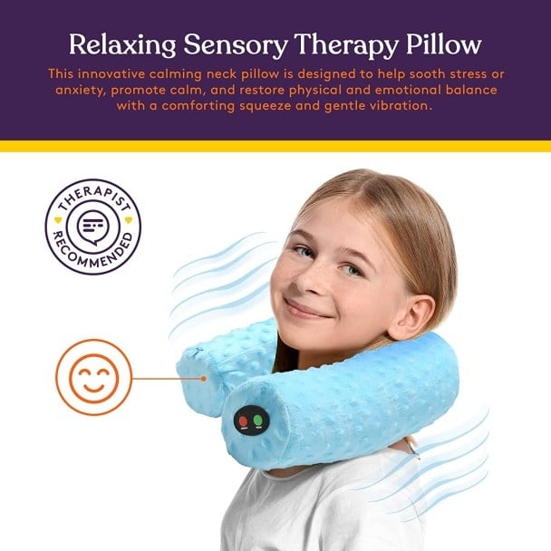 Special Supplies Sensory Vibrating Neck Pillow for Kids and Adults