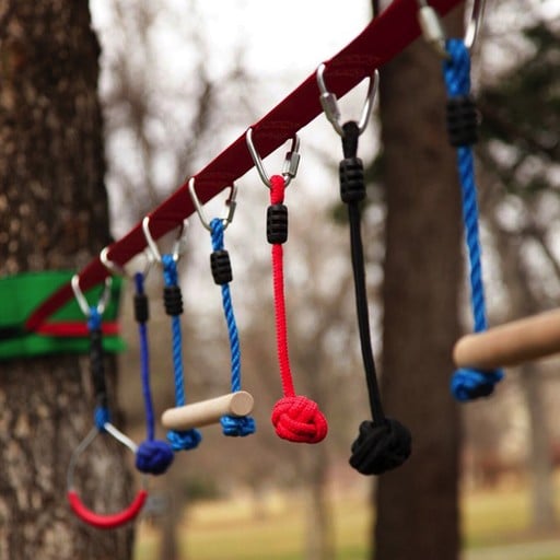 b4 Adventure NinjaLine 36’ Intro Kit with 7 Hanging Obstacles