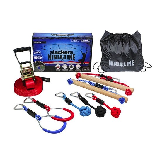 b4 Adventure NinjaLine 36’ Intro Kit with 7 Hanging Obstacles