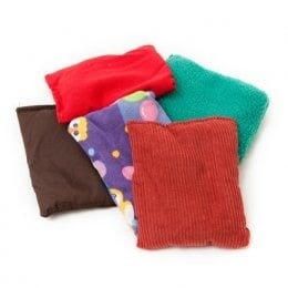 Set of 5 1lb Tactile Beanbags/Vest Weights