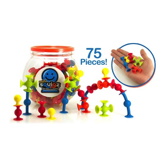Mini Squigz 75 PC Building Kit & Travel Set