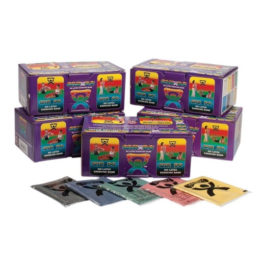 Cando Latex-Free Resistance Exercise Latex Bands (Set of 5)