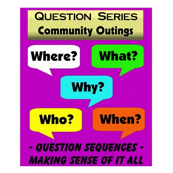 Community Outings “WH” Question Series Flashcards (40 Cards)