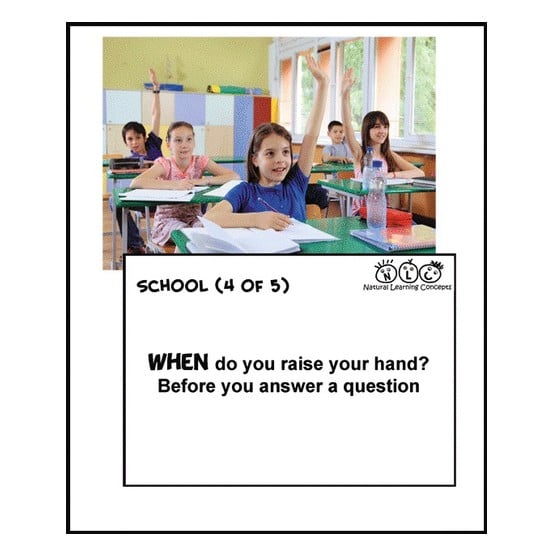 Community Outings “WH” Question Series Flashcards (40 Cards)