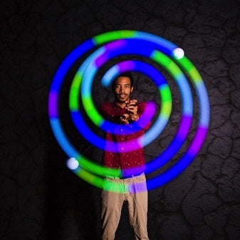 Spin-ballS Spinning Lights - USB Recharge & 22 Light Modes
