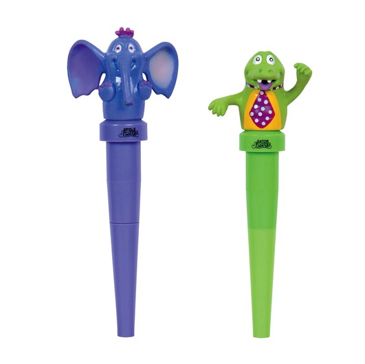 Abilitations Elephant & Gator Jigglers Chewable Oral Massagers (Set of 2)