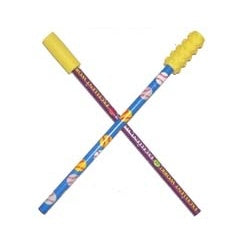 Chew Stixx Pencil Toppers (1PR)-Smooth & Textured
