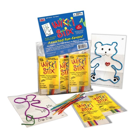 Wikki Stix Fun Party Favor - 1 Pack of 8 x 6” Stix & Play Sheet