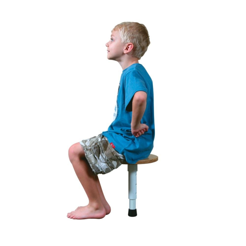 Adjustable Round Adjustable Height T-Stool, 10 to 14 Inch Seat