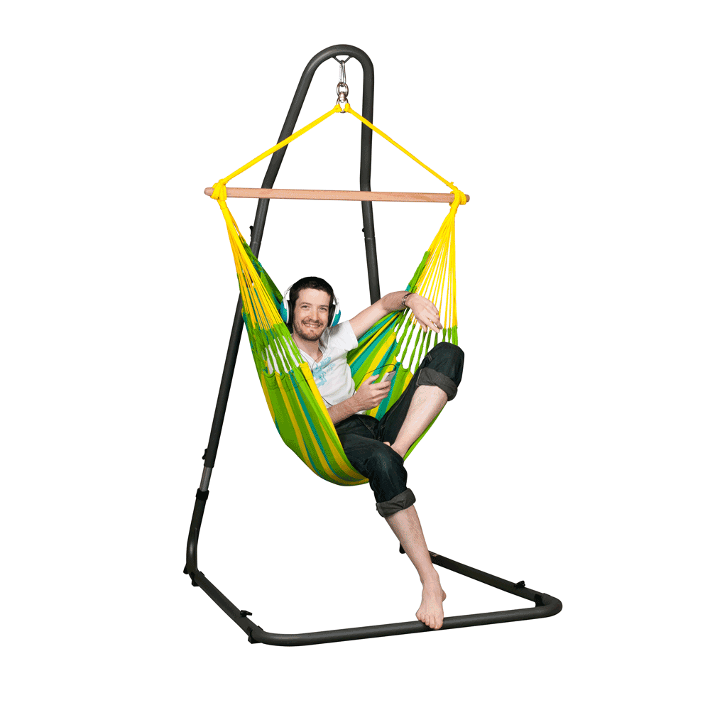 Amura Anthracite Steel Stand for LA SIESTA Hammock Chairs & JOKI Swing