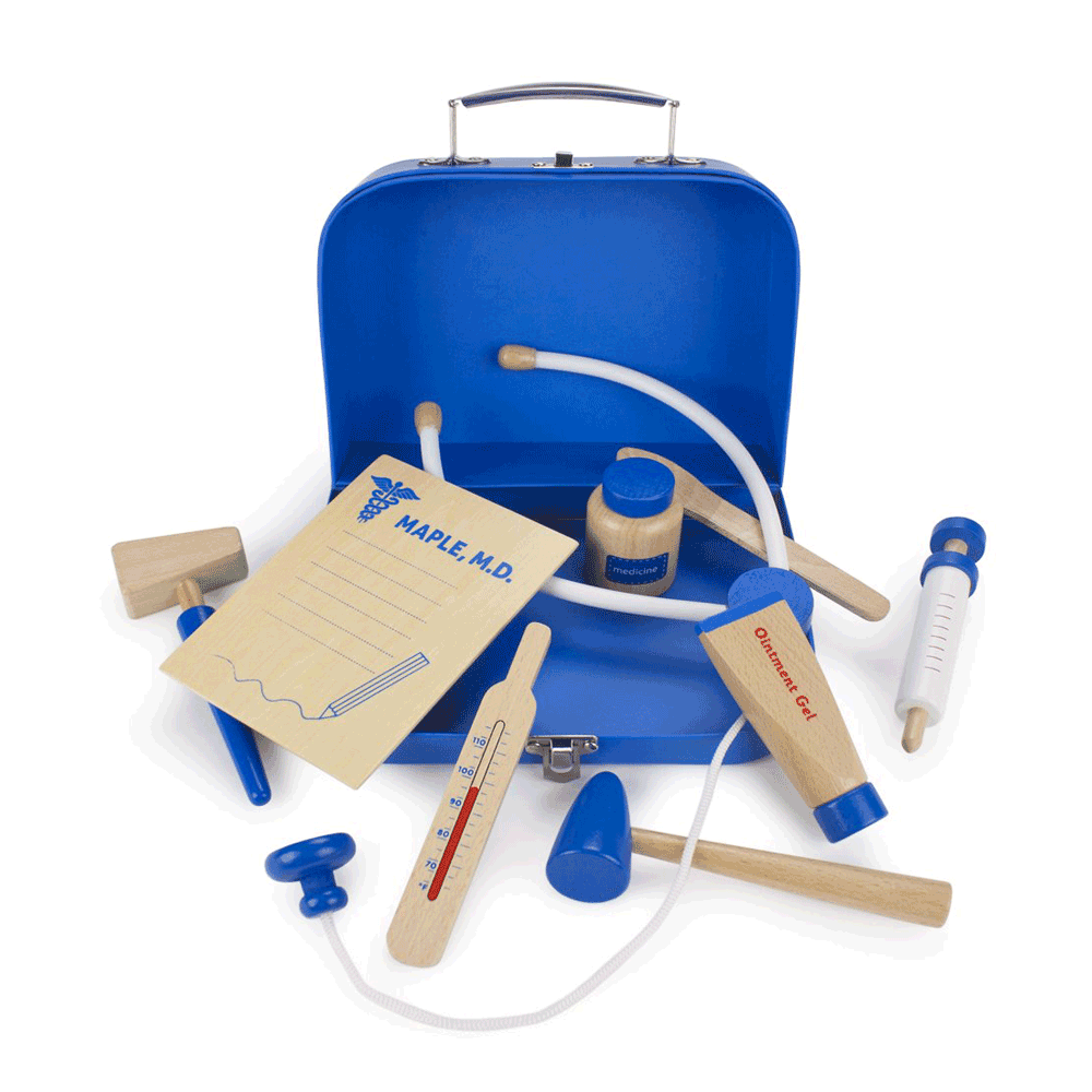 Dr. Maple's Wooden Wonders Medical Kit - 10 Peice Set!