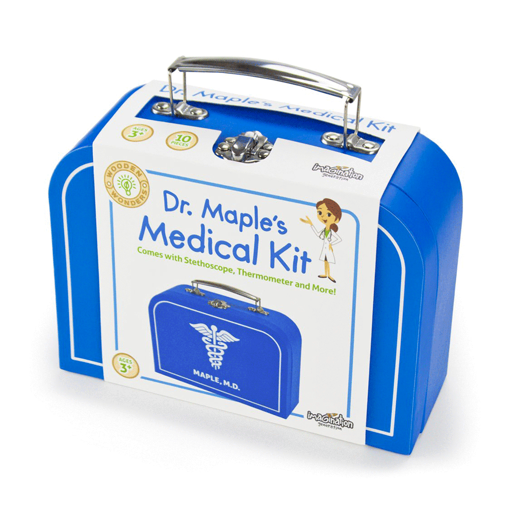 Dr. Maple's Wooden Wonders Medical Kit - 10 Peice Set!