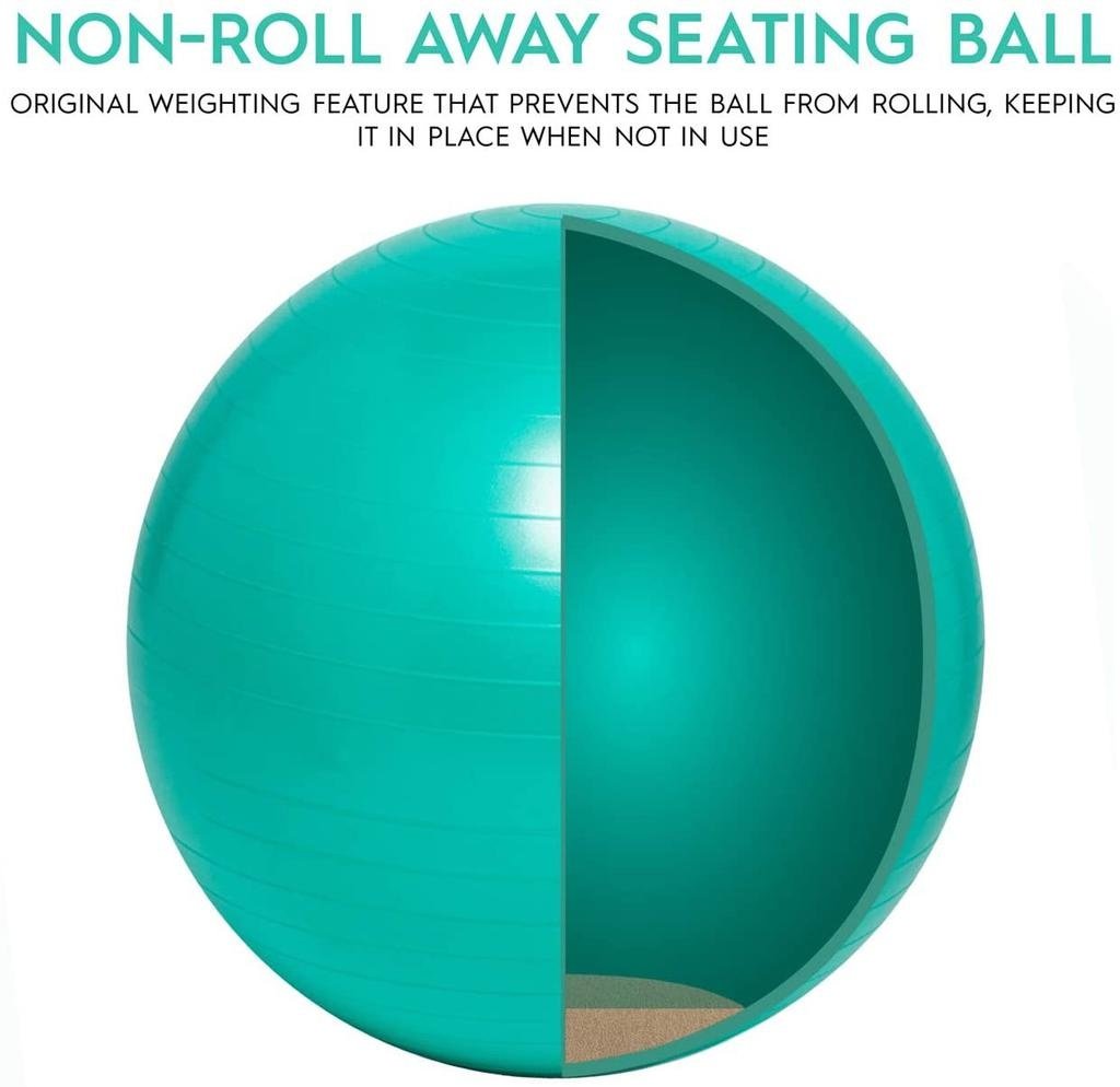 No Roll, Weighted Balance Ball Chair