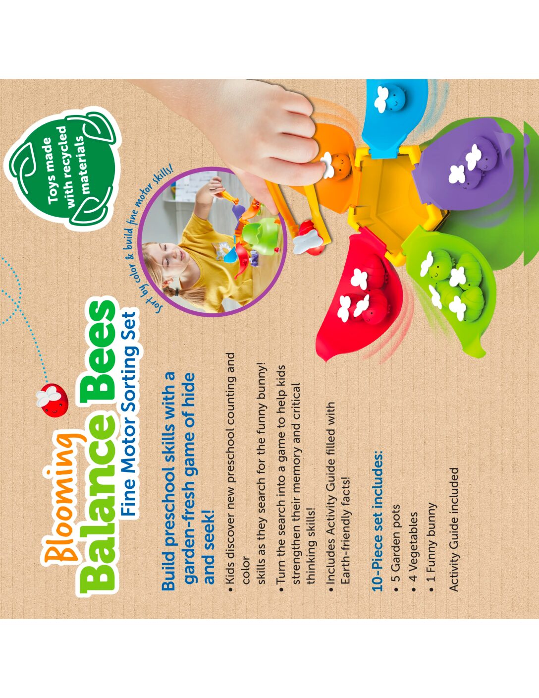 Blooming Balance Bees Fine Motor Sorting Set