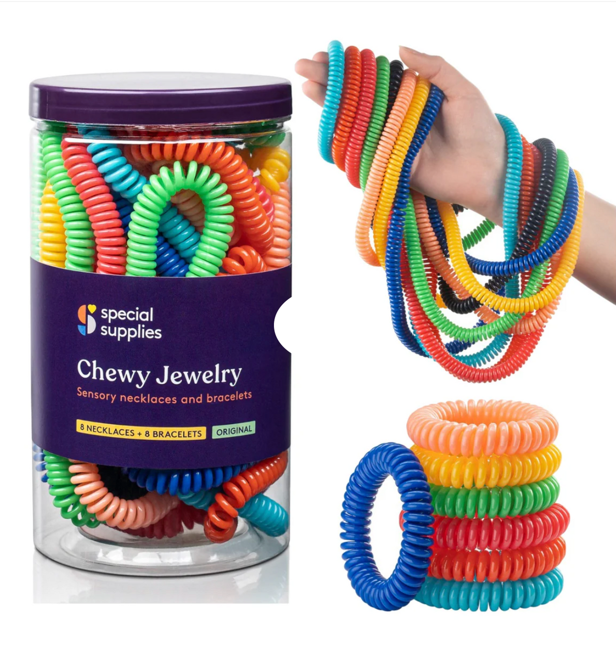Chewy Jewelry Sensory Necklaces and Bracelets