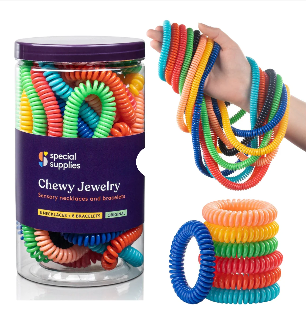 Chewy Jewelry Sensory Necklaces and Bracelets