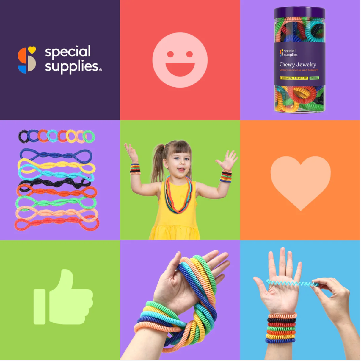 Chewy Jewelry Sensory Necklaces and Bracelets