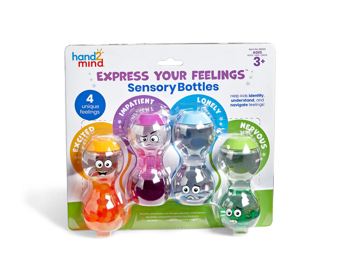 Express Your Feelings® Sensory Bottles - Excited, Nervous, Lonely, and Impatient