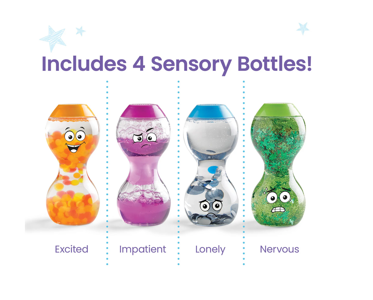 Express Your Feelings® Sensory Bottles - Excited, Nervous, Lonely, and Impatient