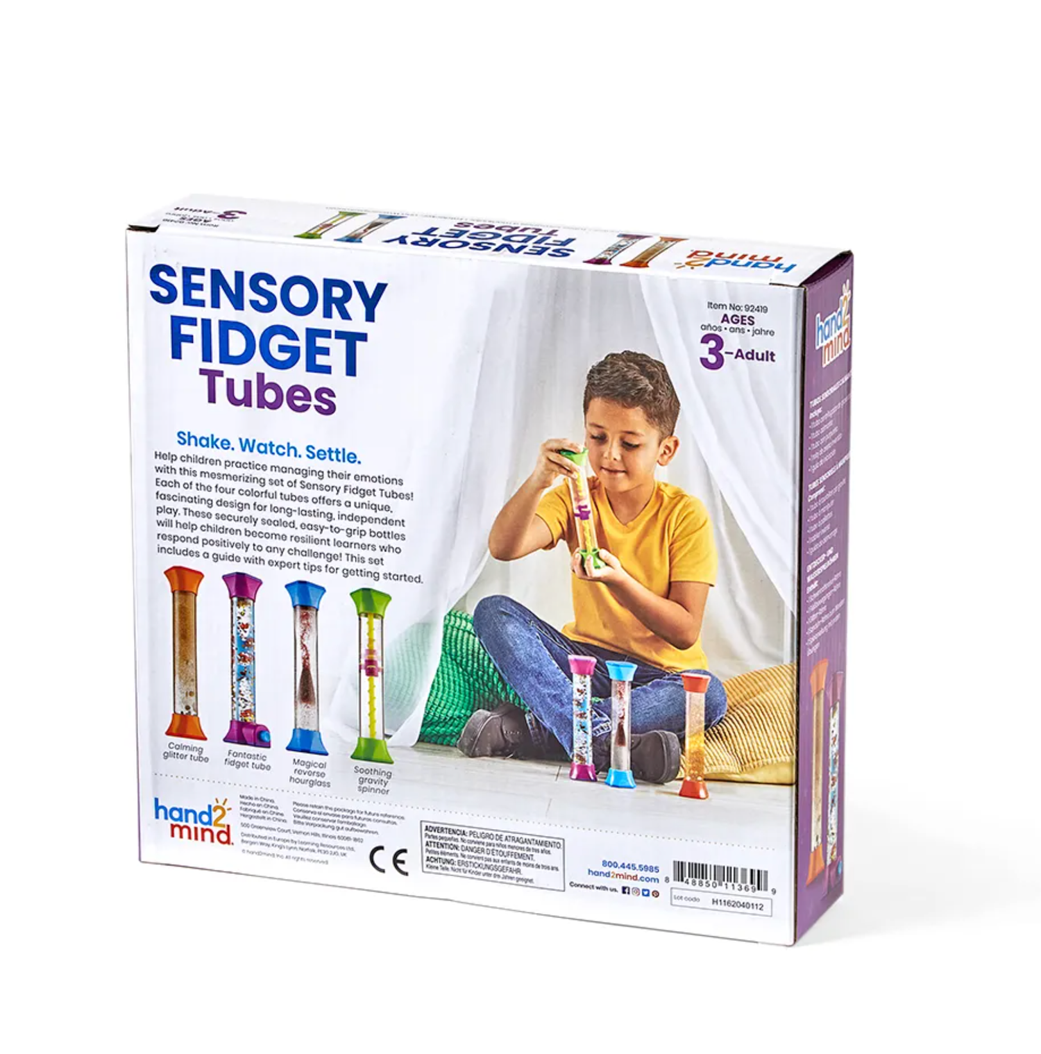 Sensory Fidget Tubes, Set of 4