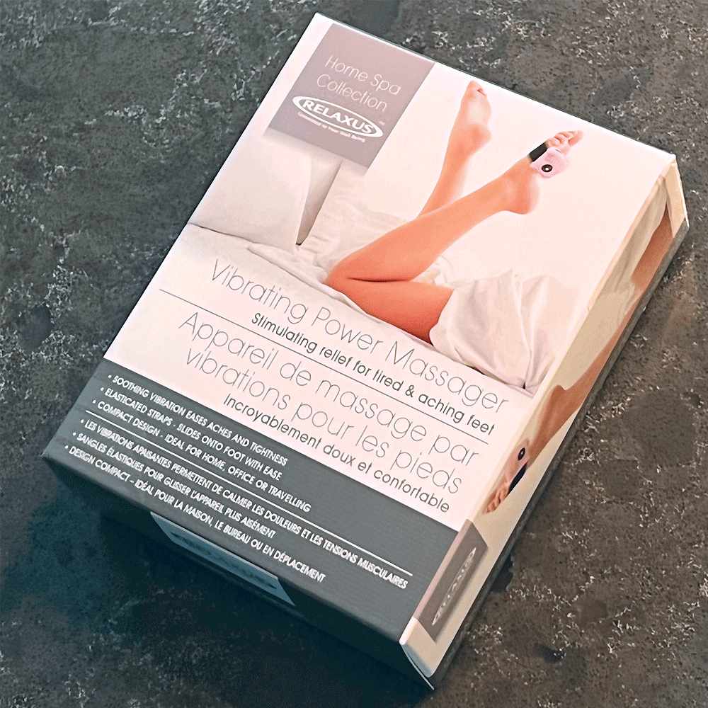 Cozy Fleece Wrap Vibrating Foot Massager