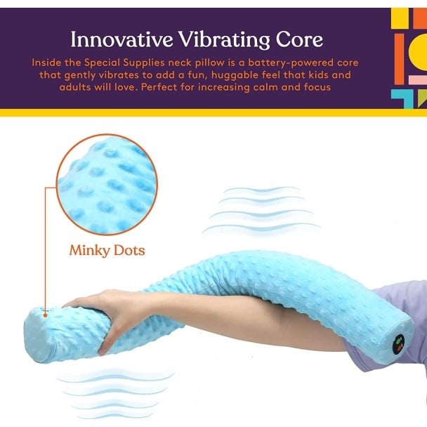 Special Supplies Sensory Vibrating Neck Pillow for Kids and Adults