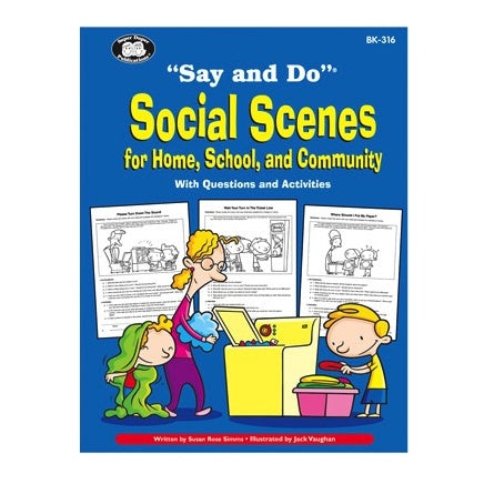 Super Duper® "Say and Do"® Early Social Scenes Combo (3 Book Set)