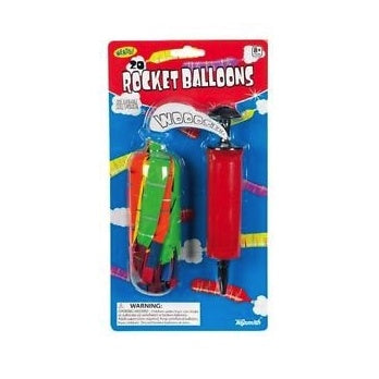 Rocket Balloon Set with 7” Pump & 20 High Flying Balloons