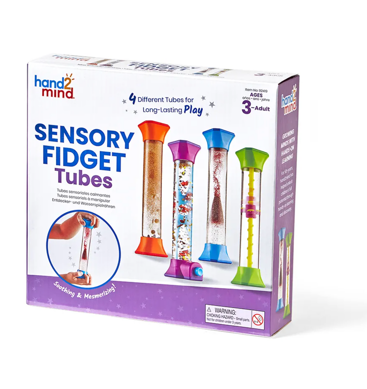 Sensory Fidget Tubes, Set of 4
