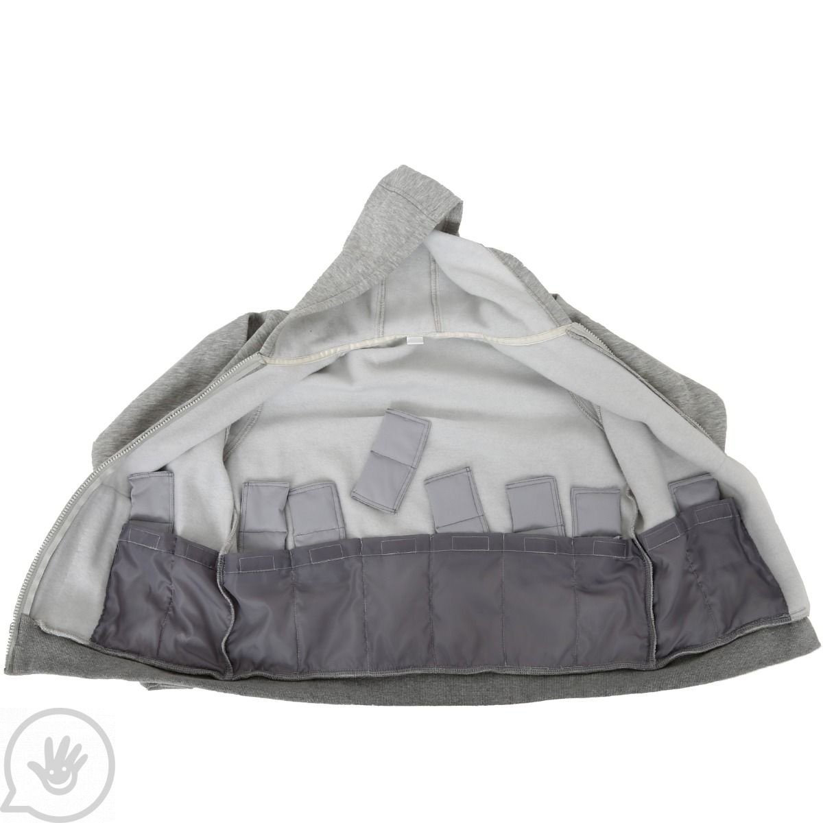 Weighted Fleece Hoodie Jacket