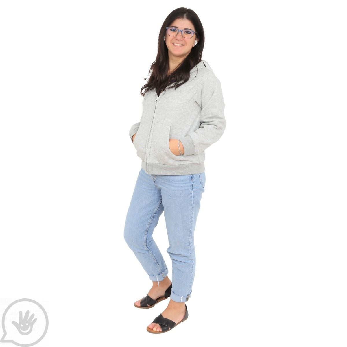 Weighted Fleece Hoodie Jacket