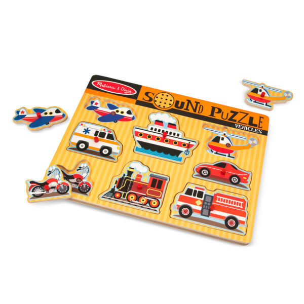 Melissa & Doug Vehicles Sound Puzzle - Image 3