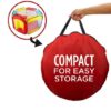 Hexagon Pop Up Ball Pit Tent with Mesh Netting and Carrying Case - Image 2
