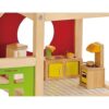 Hape All Seasons Furnished Wooden Dollhouse - Image 3