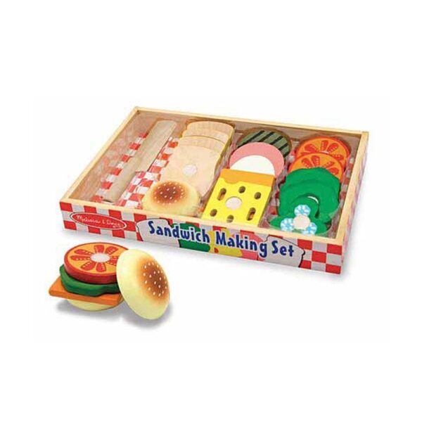Melissa & Doug Sandwich Making Set - Wooden Play Food