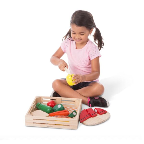 Melissa & Doug Cutting Food - Wooden Play Food - Image 2