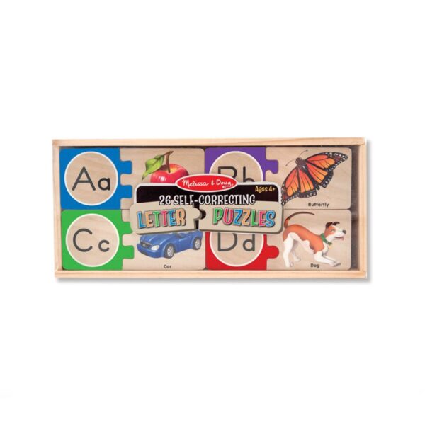 Melissa & Doug Alphabet Wooden Puzzle Cards - Image 2