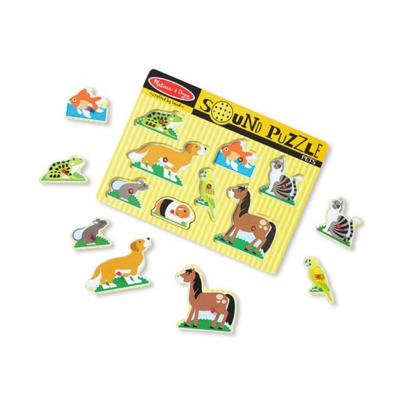 Melissa & Doug Pets Sound Puzzle (8 Pieces) - Image 2