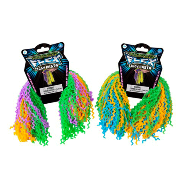 HyperFlex Ziggy Pasta Ball - Delightful sensory toy! Wiggles, jiggles, and stretches forever…