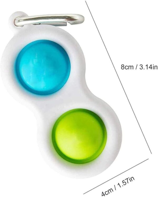 Simple Dimple Fidget Key Chain - Image 3