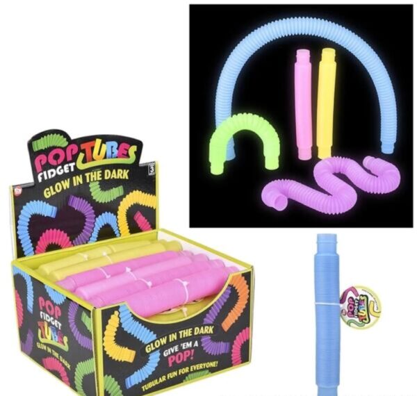 Glow in the Dark Pop Fidget Tubes