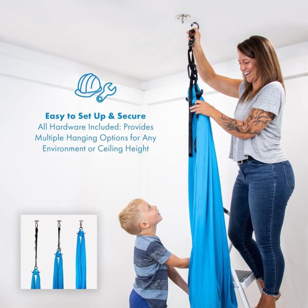 Harkla Compression Sensory Swing & Swivel for Kids & Adults - Image 4