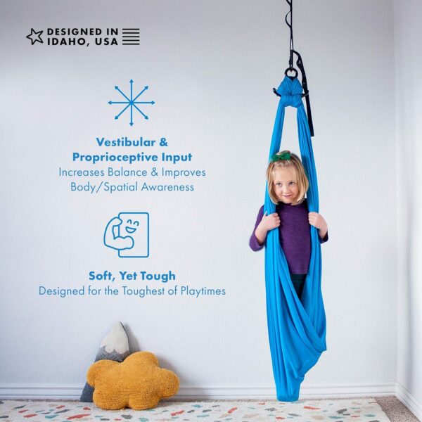 Harkla Compression Sensory Swing & Swivel for Kids & Adults - Image 6