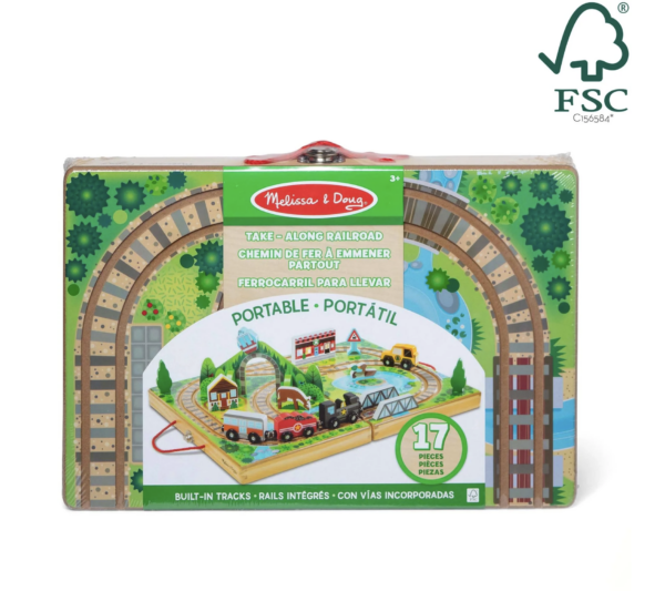 Melissa & Doug's Take-Along Railroad - Image 2