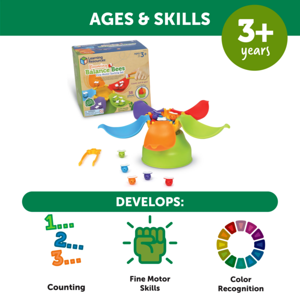 Blooming Balance Bees Fine Motor Sorting Set - Image 2