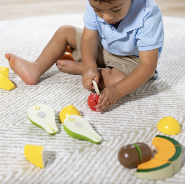 Melissa & Doug's Wooden Cutting Fruit Play Food - Image 4