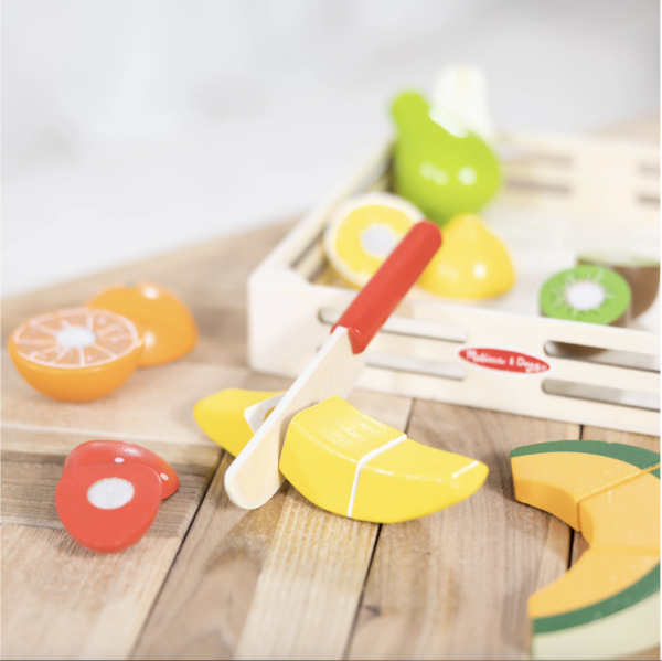 Melissa & Doug's Wooden Cutting Fruit Play Food - Image 3