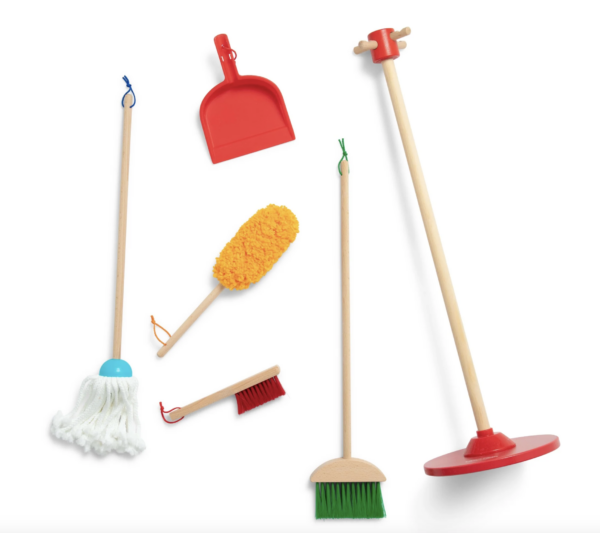 Melissa & Doug's Dust! Sweep! Mop! Cleaning Play Set - Image 3