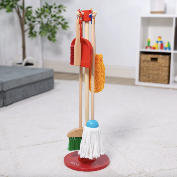 Melissa & Doug's Dust! Sweep! Mop! Cleaning Play Set - Image 5